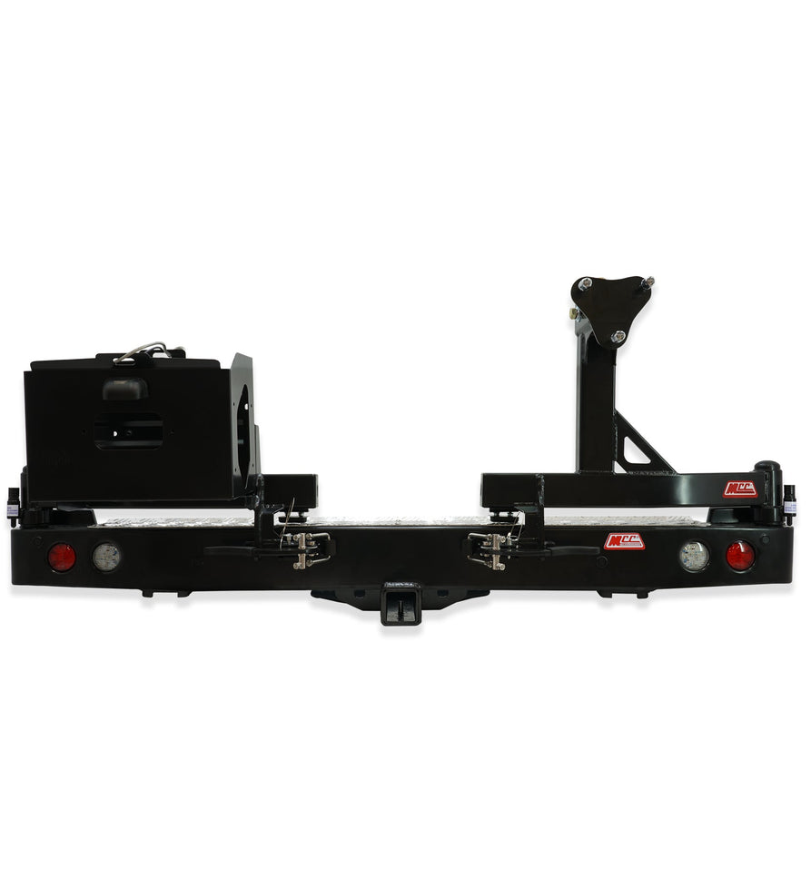 Prado 120 2002-2009 022-02 Rear Wheel Carrier Single Jerry can Holder Package - SKU MCC-01010-202PK2