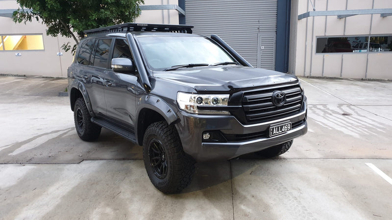 Toyota Landcruiser 200 Series 4" DUAL Stainless Steel Snorkel Kit (Short Entry)