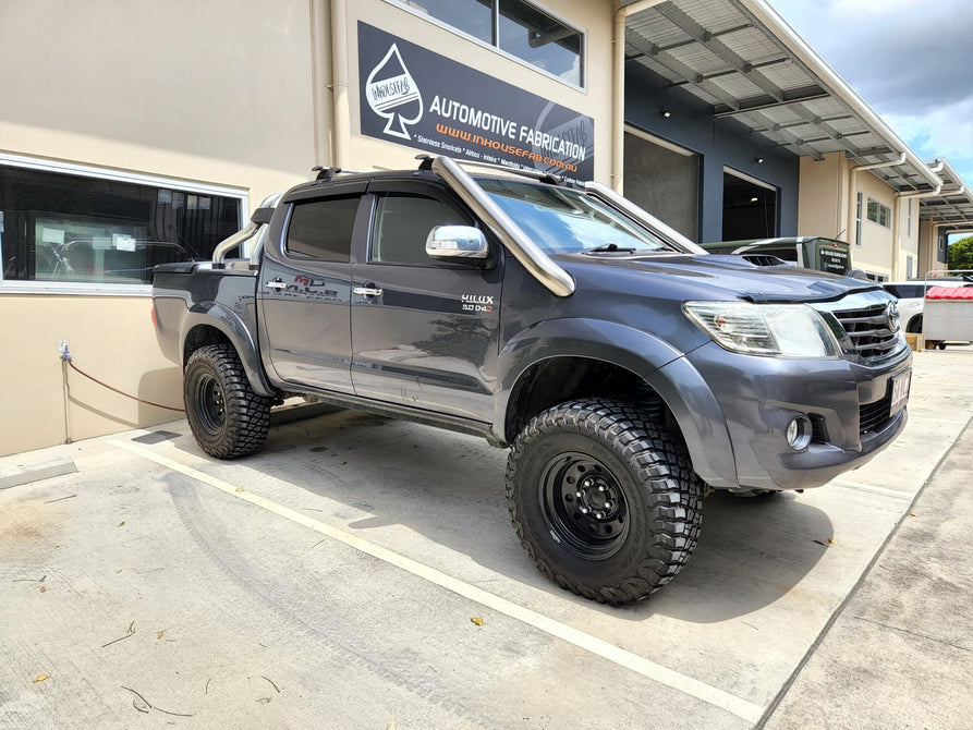 Toyota Hilux N70 (Short) DUAL 4" Stainless Steel Snorkel Kit