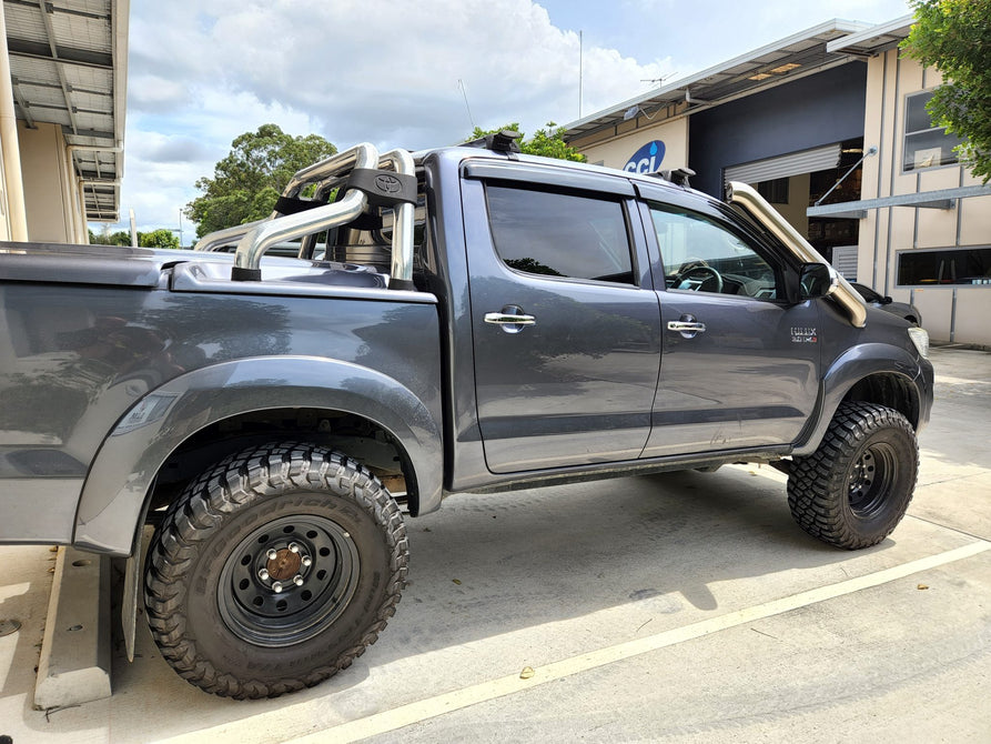 Toyota Hilux N70 (Short) DUAL 4" Stainless Steel Snorkel Kit