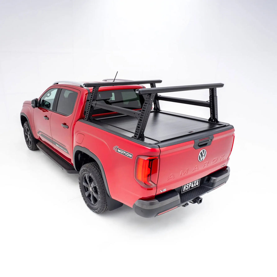 HSP Load Rack Pro Ladder Rack suits All New Volkswagen Amarok 2023+ – Fits Dual Cab Tub & Roll R Cover – Full Set (Front & Rear Legs + Joiner Bar) – 2510-LR2-S