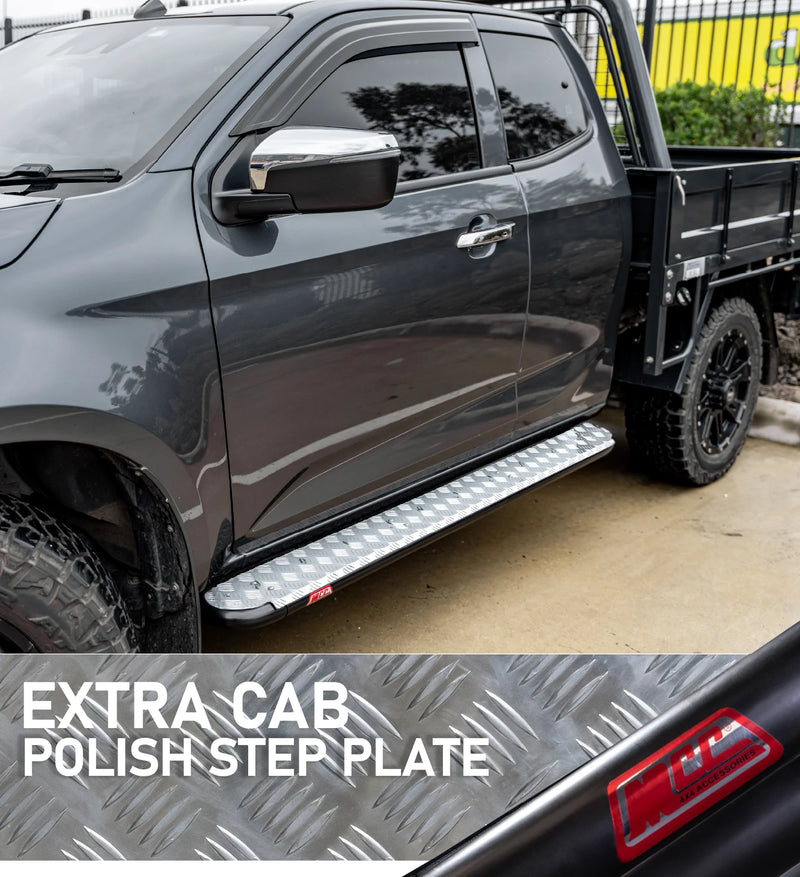 Hilux N80 2015-Current - 309BS Extra Cab Side Step Package (Chrome Step Plate)