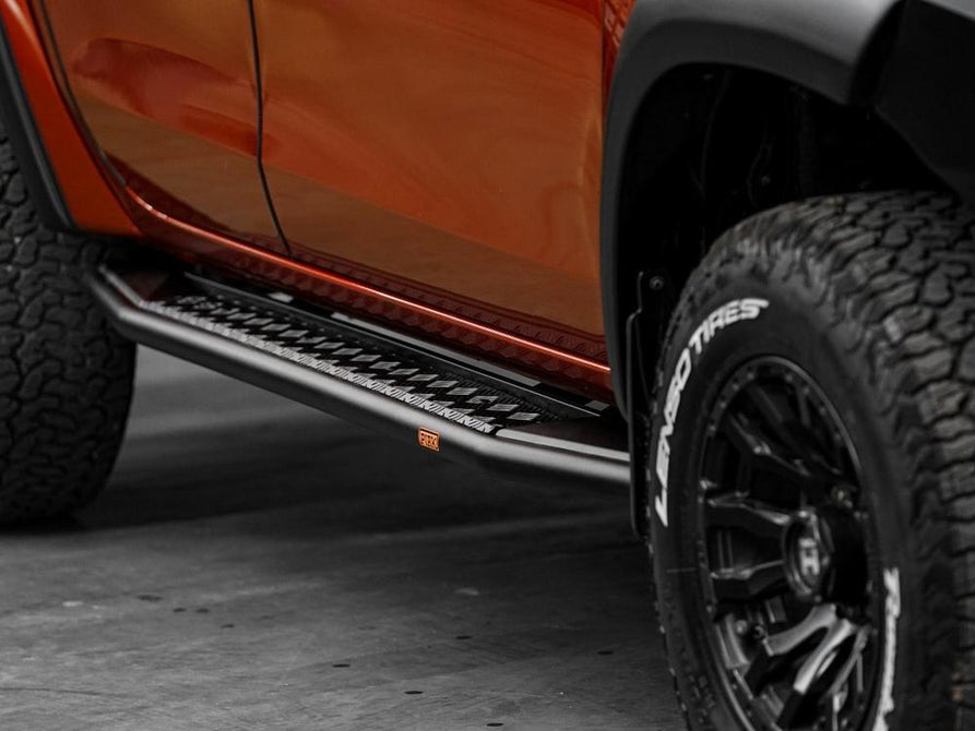 PIAK RockRunner Black Side Steps for Mitsubishi Triton MR 2018-2023 | Tough 4x4 Steel Steps