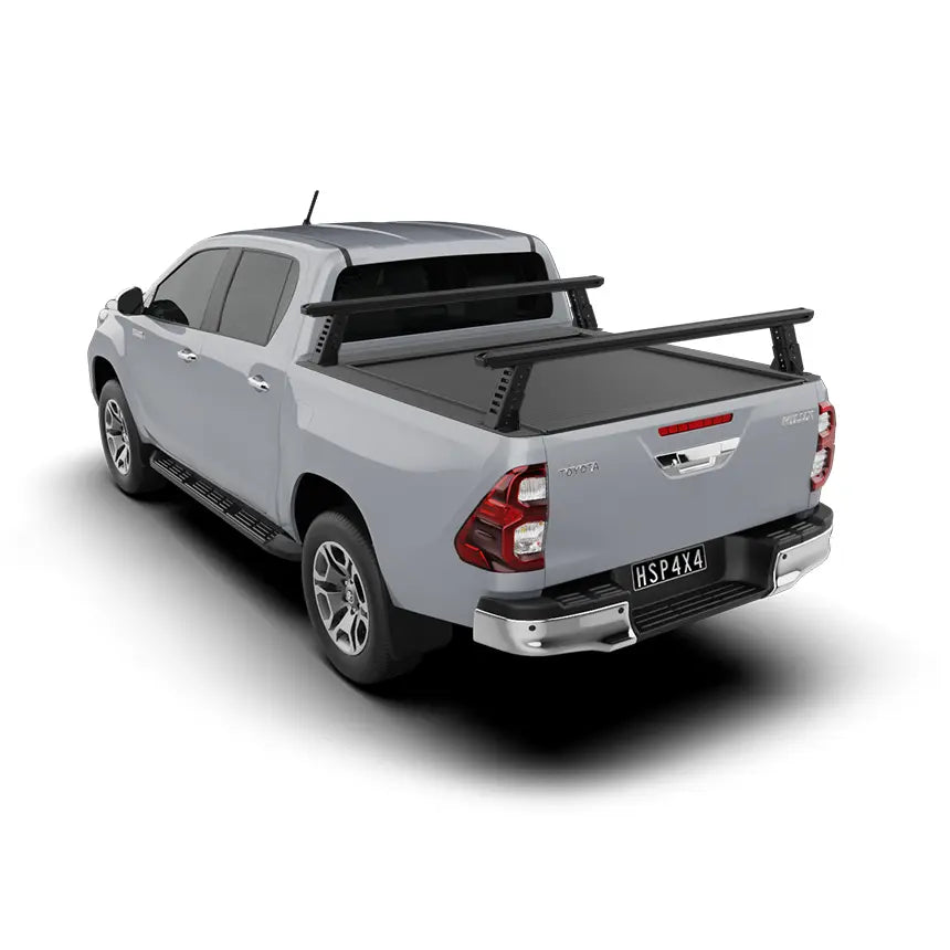 HSP Load Rack JNR Tub Rack suits Toyota Hilux 2015+ J-Deck - Fits Dual Cab Roll R Cover - Full Set (Front & Rear Legs) 2411-LJ1-RC