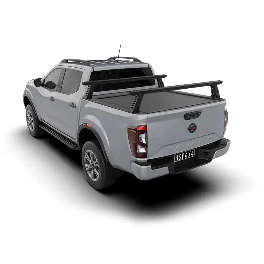 HSP Load Rack JNR Tub Rack suits Nissan Navara D23 2021+ Dual Cab Roll R Cover – Full Set (Front & Rear Legs) – 2110-LJ1-RC