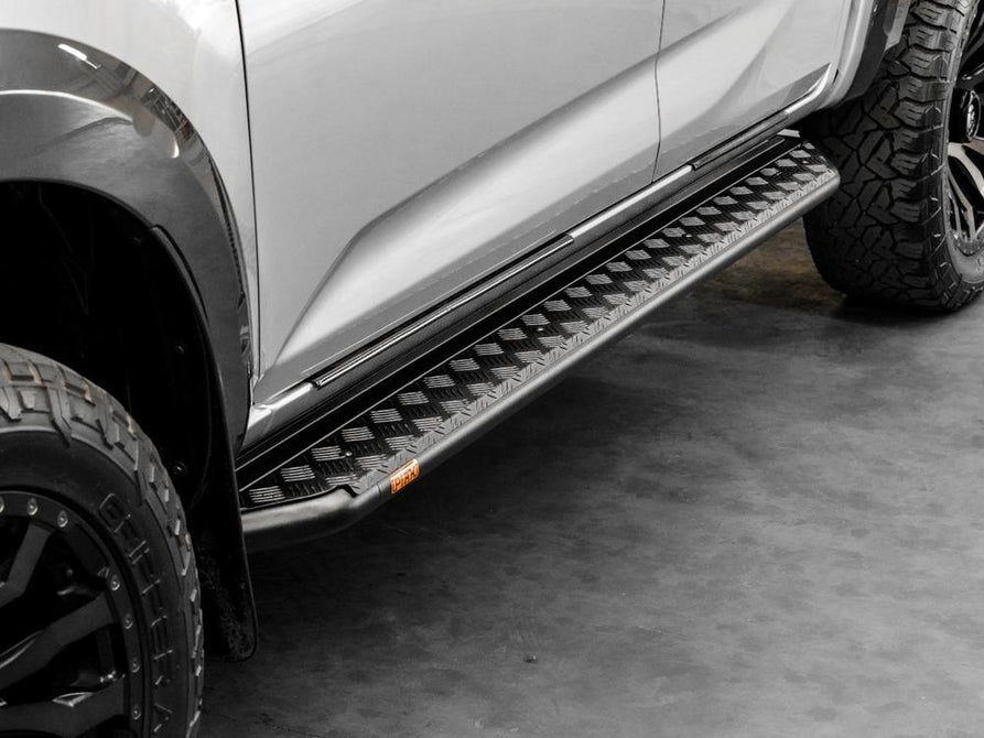 PIAK Black Side Steps Rail Compatible for Isuzu D-MAX 2020-2023 | Tough Off-Road 4WD Steps