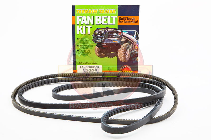 FAN BELT KIT FAN POWER STRG & A/C WILL NOT SUITABLE FOR FJ80 3FE ENG
