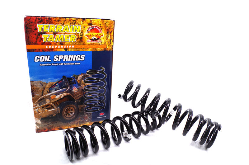 COILS FRONT RAISED 40MM TO 100KG WITH B/BAR V6&V8 SUITABLE FOR KDSS
