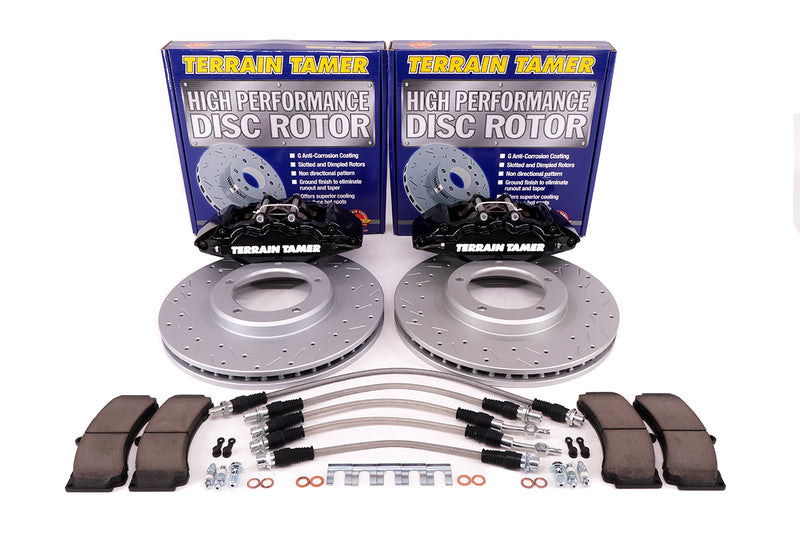 TT EXTREME BRAKE KIT 6 POT FRONT SUITABLE FOR MANUAL LOCKING HUBS