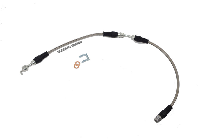 BRAIDED BRAKE HOSE FRONT L/H