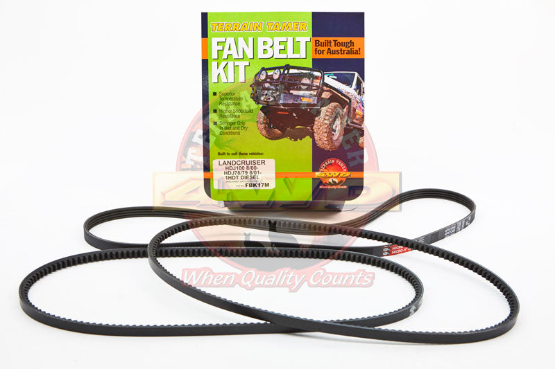 FAN BELT KIT FAN & A/C FAN BELT MATCHED PAIR