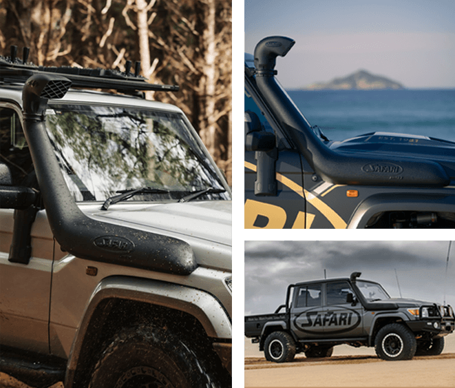 Safari V-Spec Snorkel to suit Toyota LandCruiser 70 Series Wide Front 4.5L V8 Diesel 1VD-FTV 2007-2023 - SS79HFD