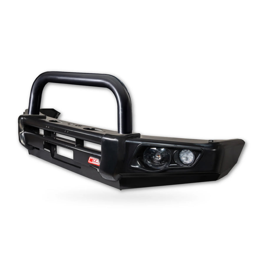 Isuzu MUX 2025-On Facelift 707-01 Falcon Bull Bar Single Black Loop Package (LED Foglight)
