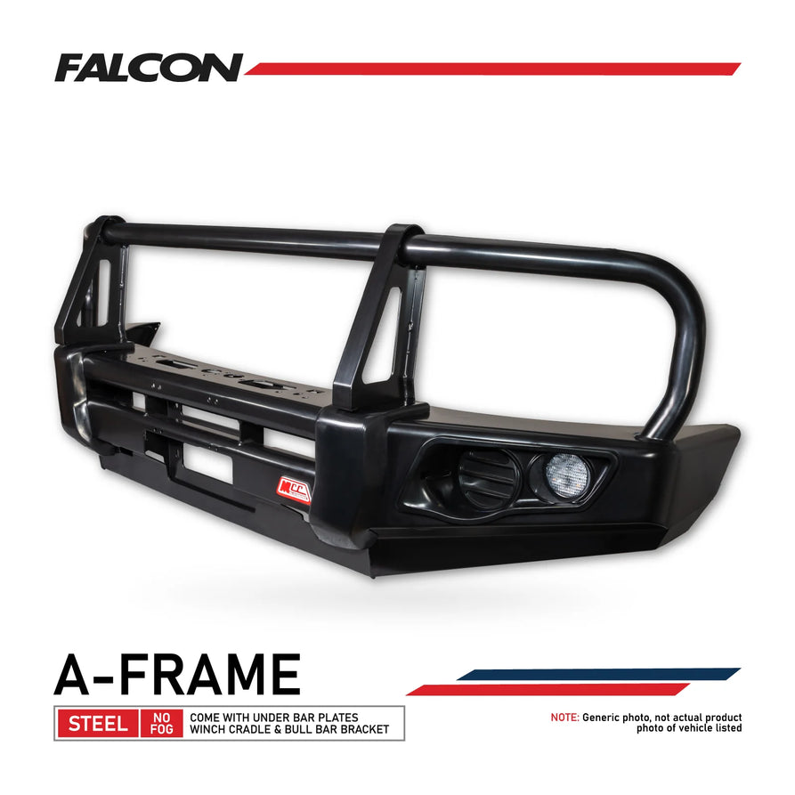 Great Wall Cannon 2025-On Facelift 2025-On 707-02 Falcon Bull Bar Black A-Frame Package (No Foglight)