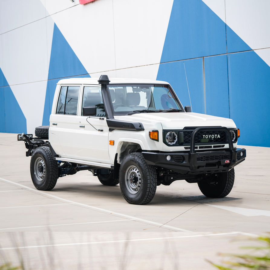 Land Cruiser 70 Series Single Cab 2024-On 707-01 Falcon Bull Bar Single Black Loop Package (No Foglight)