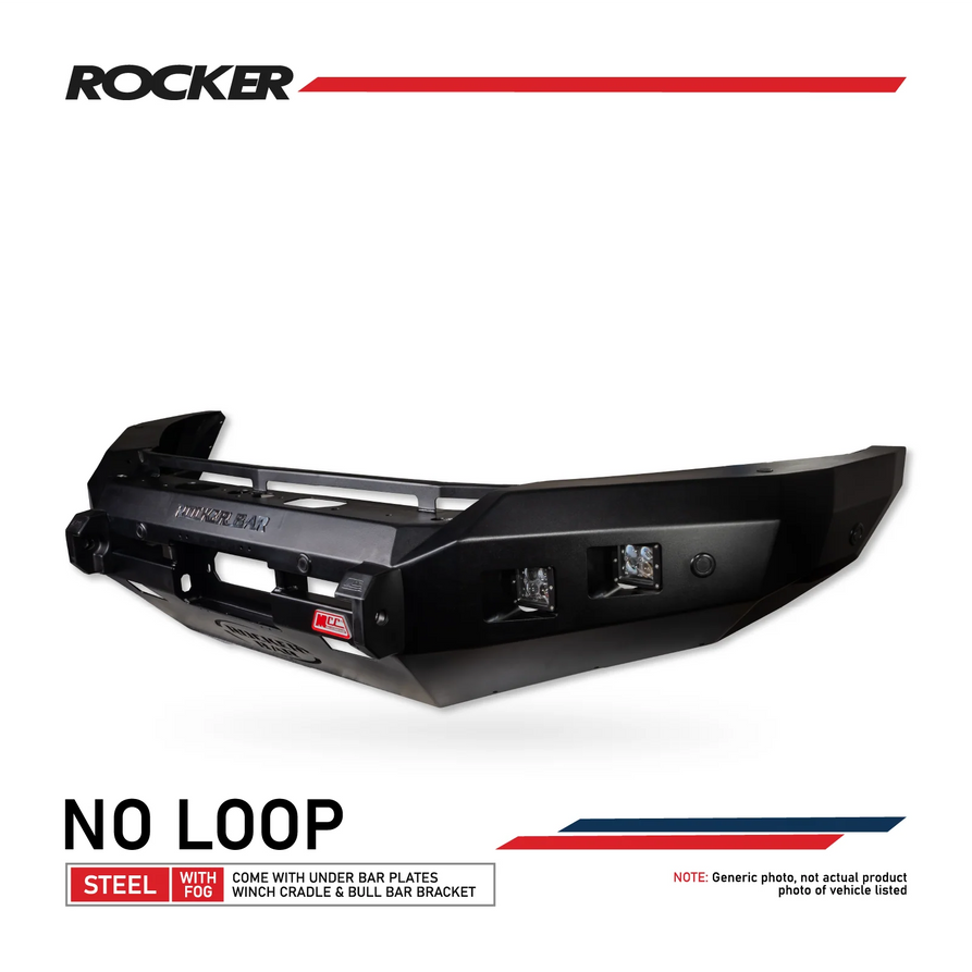 Isuzu MUX 2025-On Facelift  078-01SQ Rocker Bull Bar No Loop Package