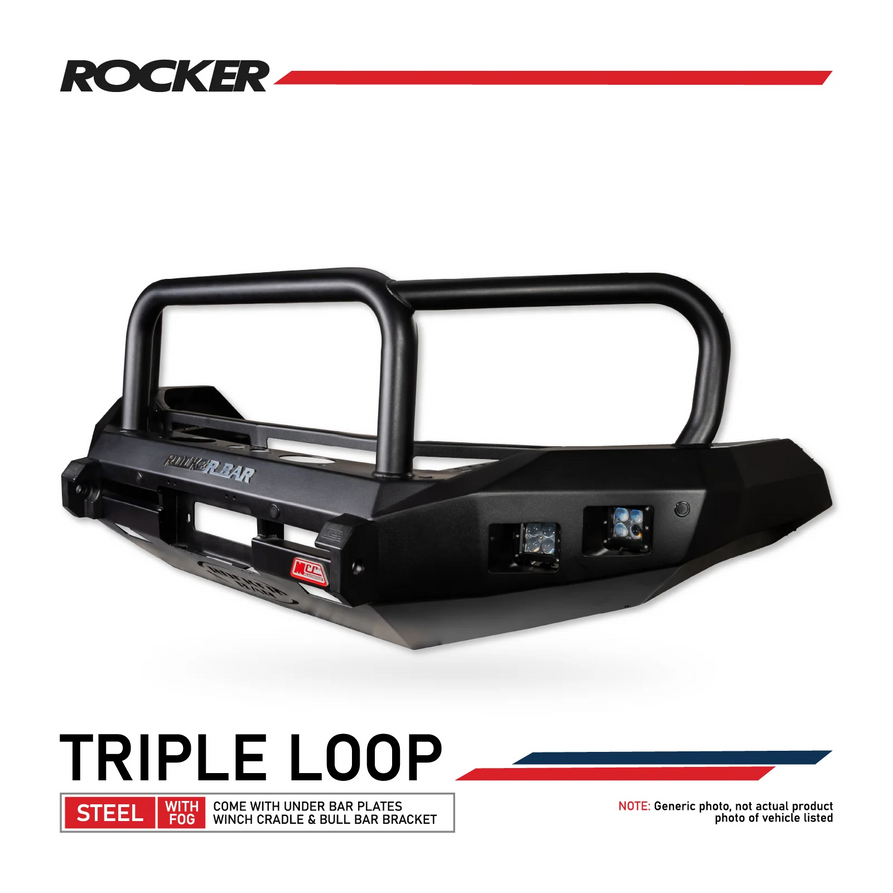 Prado 250 2025-On 078-02SQ Rocker Bull Bar Triple Loops Package