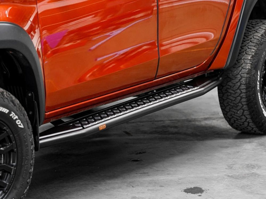 PIAK RockRunner Black Side Steps for Mitsubishi Triton MR 2018-2023 | Tough 4x4 Steel Steps