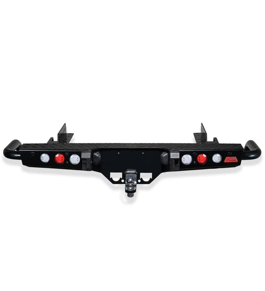 Triton MV 2024-On 022-03 Jack Rear Bar with Light kit and Black Step Plate Package