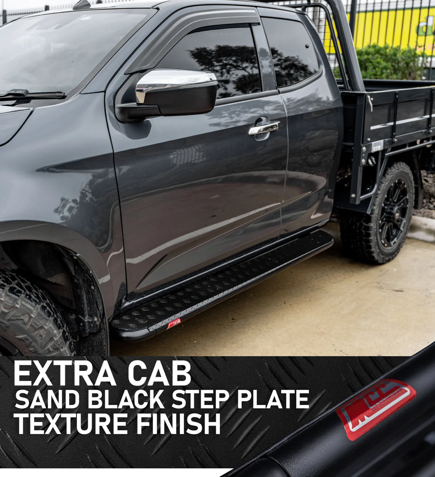 Hilux N80 2015-Current - 309SBK Extra Cab Side Step Package (Sand Black)
