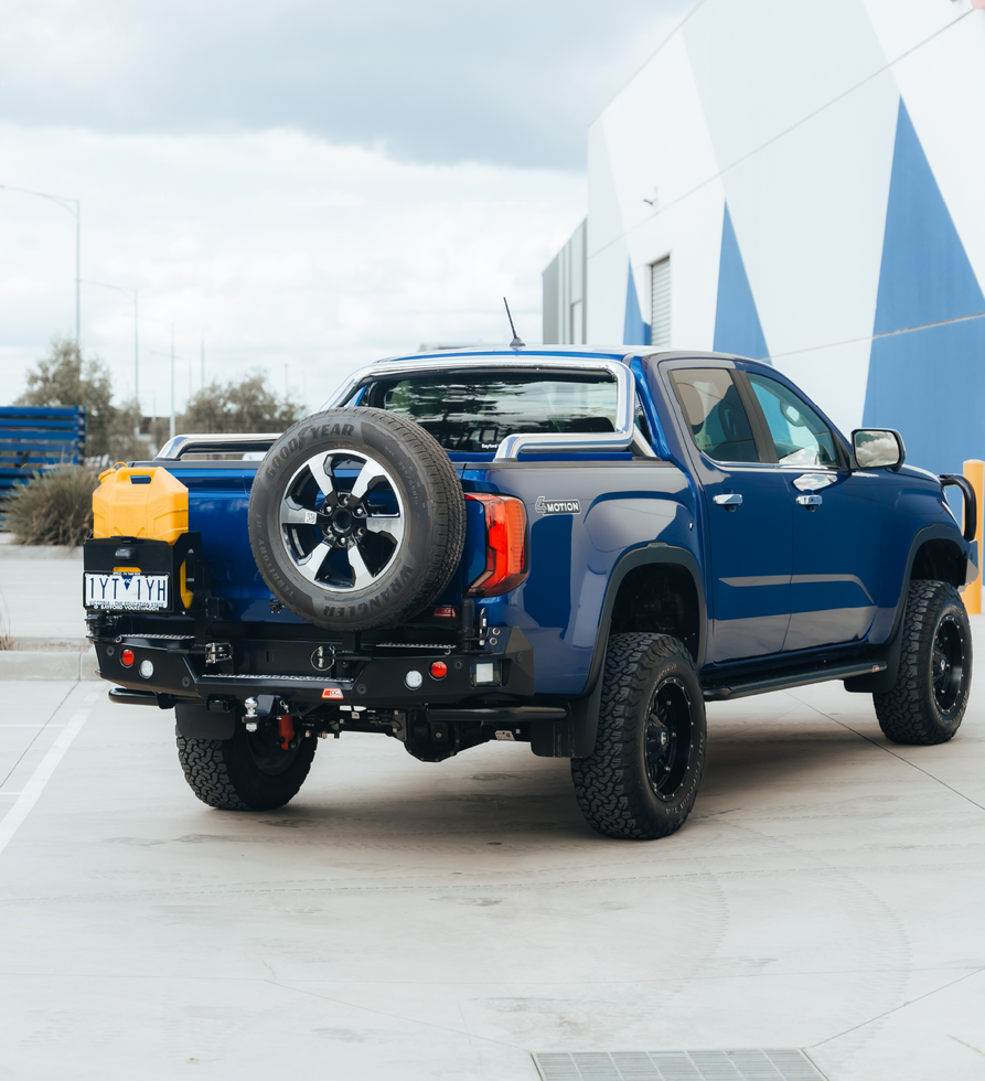 All-New Amarok 2023-On - 022-02 Rear Wheel Carrier Single Jerry Can Holder Package - SKU MCC-04002-202PK2