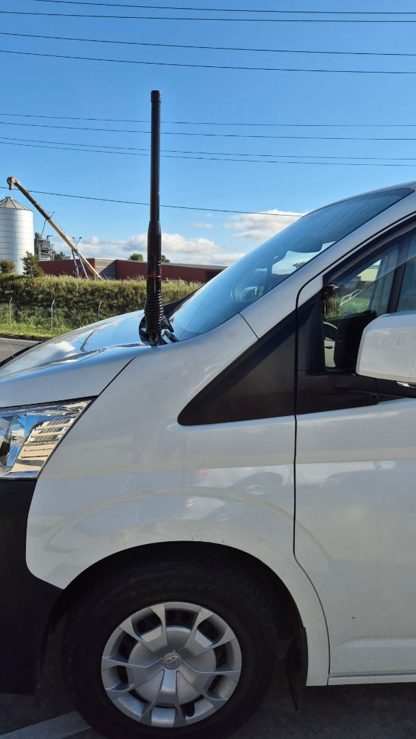 GMF4x4 Toyota Hiace 2019-Current Bonnet Aerial UHF Antenna Bracket 195-BB