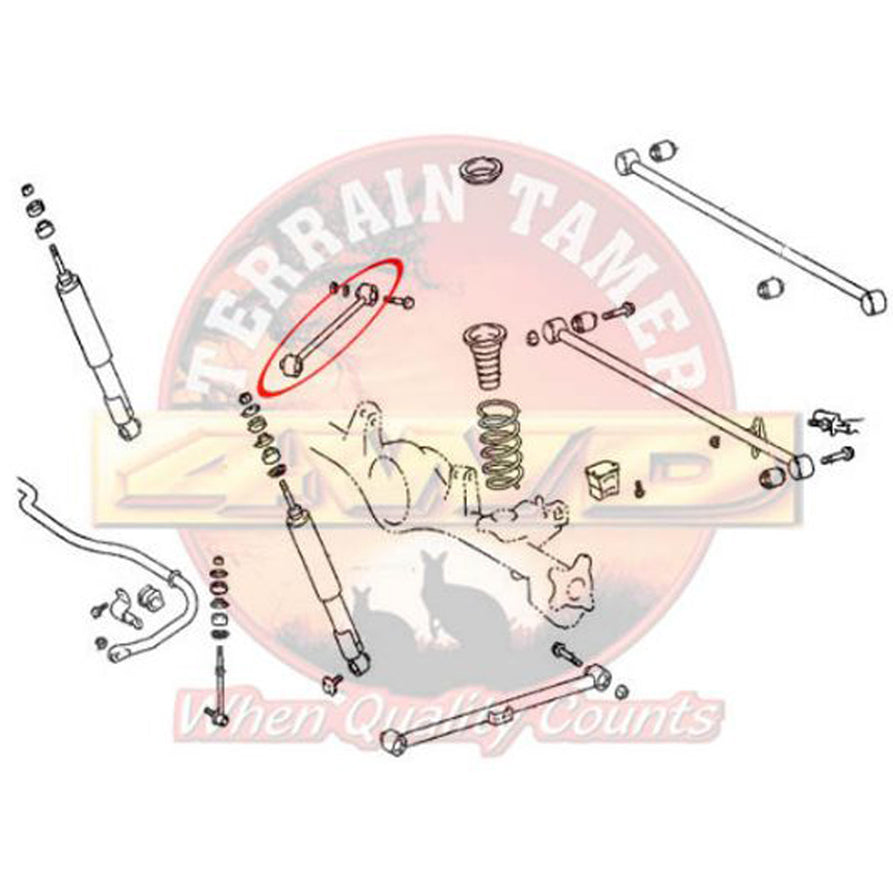 CONTROL ARM UPPER REAR R/H SUITS TEMS & ABS