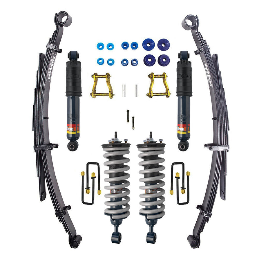 CalOffroad Nitro Pro Series Lift Kit | Tour Pack | 2 Inch Lift Suitable For Nissan Navara NP300 D23 2015 On Leaf Spring Rear