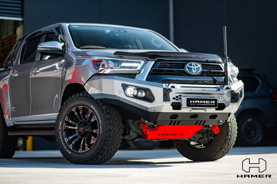 Hamer 4x4 Bull Bar King Series (incl. 3.5T Rated Recovery Points) Suit No Flares Model - Not Suitable For Single Cab And Low-rider Models For Toyota Hilux Revo 2024-Present