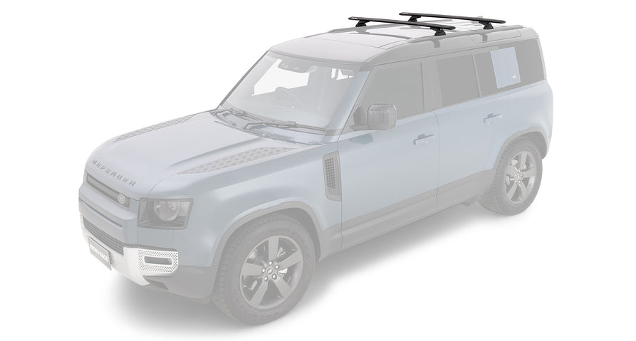 Rhino-Rack Vortex RCL Black 2 Bar Roof Rack for Land Rover Defender 110