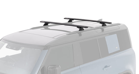 Rhino-Rack Vortex RCL Black 2 Bar Roof Rack for Land Rover Defender 110
