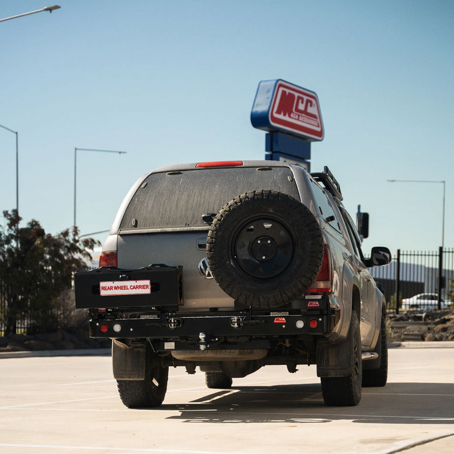 Amarok 2011-On 022-02 Rear Wheel Carrier Double Jerry Can Holder Package – SKU MCC-04001-202PK3