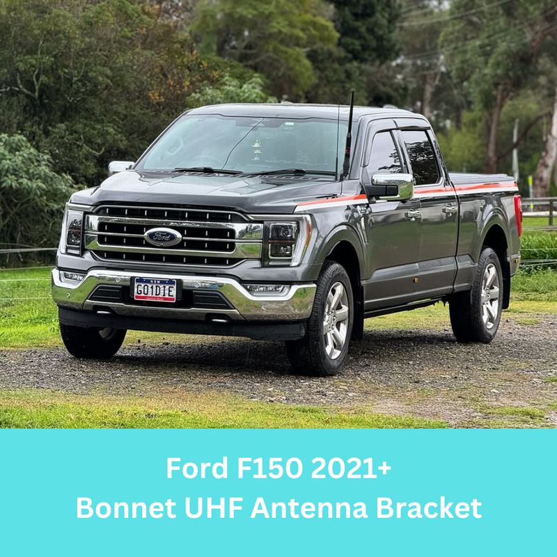 GMF4x4 Ford F150 2021+ Bonnet UHF Antenna Bracket 154-BB