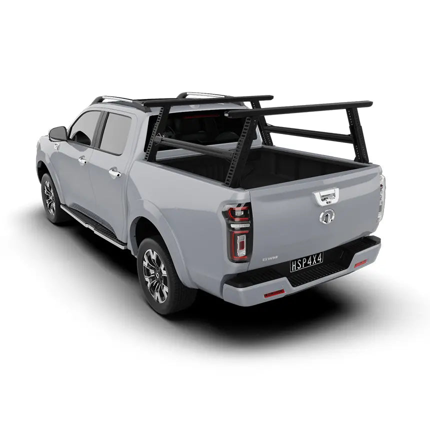 HSP Load Rack Pro Ladder Rack Suits GWM Haval Cannon Fits Dual Cab Tub – Full Set (Front & Rear Legs + Joiner Bar) 2020+ 1310-LR2-S