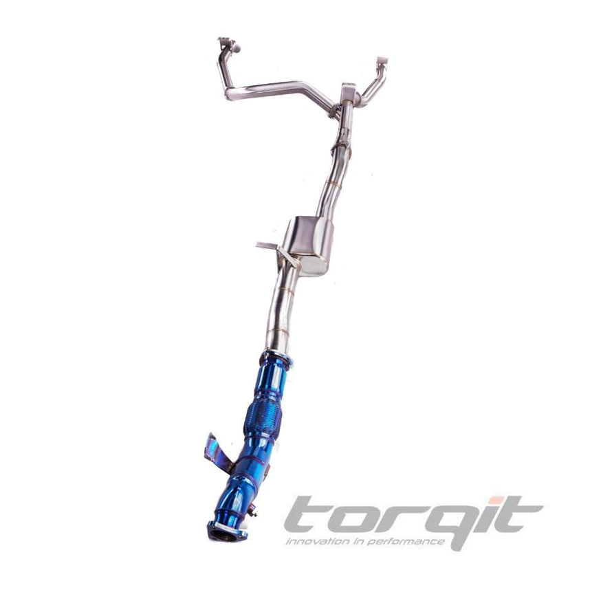 Torqit Twin Exit Exhaust for Landcruiser 79 Series 4.5L Dual Cab 2012–2016