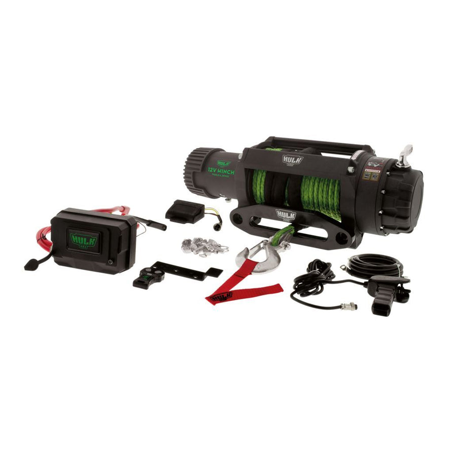 HULK 4×4 Winch 9500lbs 6HP 12V Dyneema® Rope