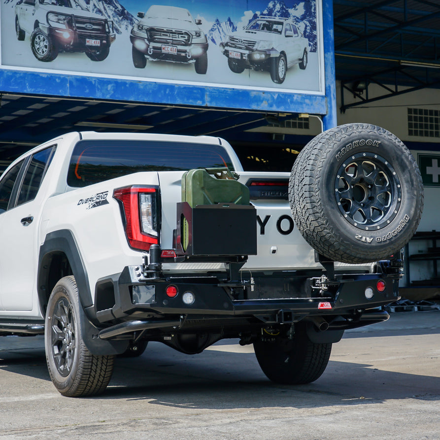Hilux 2026-On (9th Gen) 022-02 Rear Wheel Carrier Single Jerry Can Holder Package