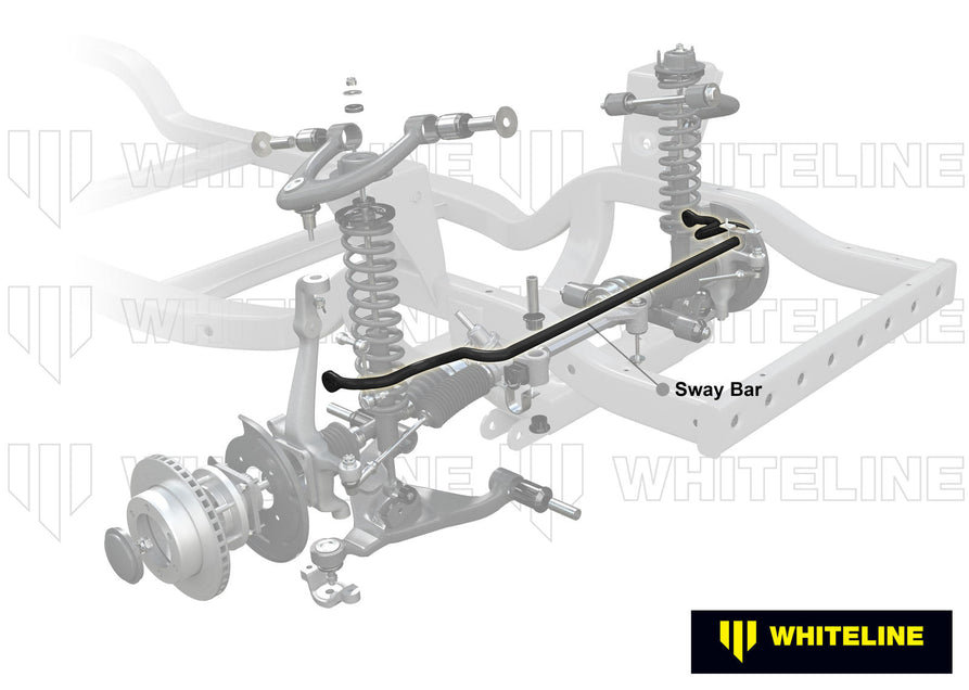 Front Axle Sway Bar - 33mm 2 Point Adjustable For TOYOTA HILUX GGN25R, KUN26R (N70) 4WD