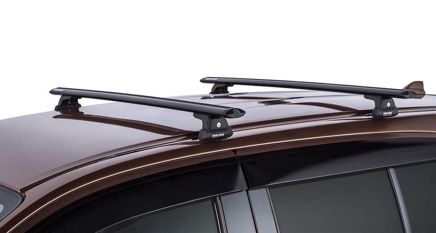 Rhino-Rack Vortex RLT600 Trackmount Black 2 Bar Roof Rack – Isuzu MU-X Gen 1 4×4