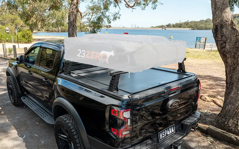 HSP Load Rack JNR Tub Rack Suits GWM Haval Cannon Alpha 2024+ Dual Cab Direct to Tub – Full Set (Front & Rear Legs) 1320-LJ1