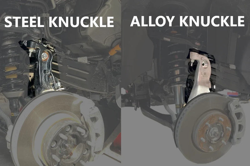 Steel knuckle versus alloy knuckle identification on Next Gen Ranger front hub