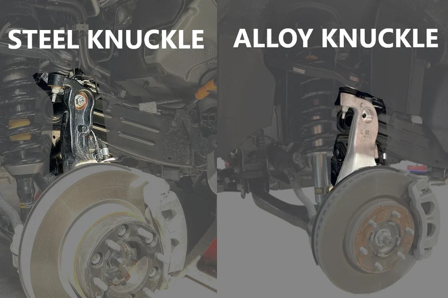 Steel knuckle versus alloy knuckle identification on Next Gen Ranger front hub