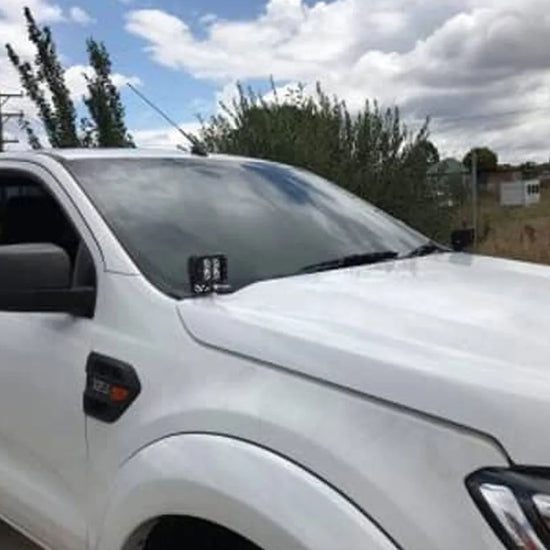 GMF4x4 LED Light Bonnet Mount brackets (No lights) Suitable For Ford ...