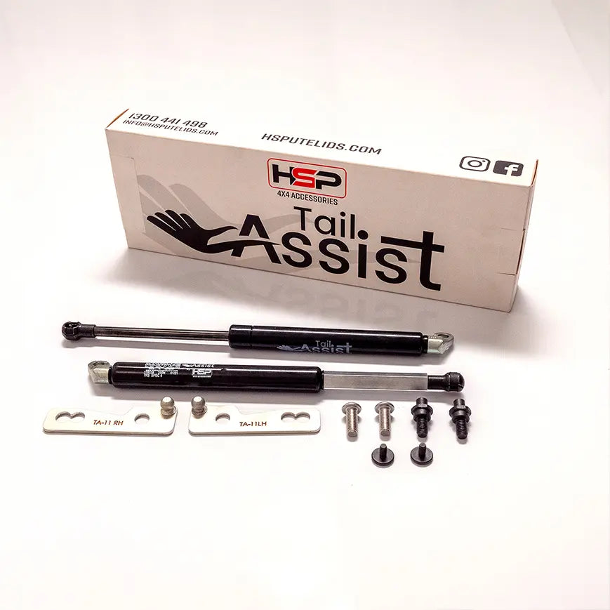 HSP Tail Assist suits LDV T60 Dual Cab 2018–2021 & Mega Tub 2019–2022 – Twin Strut Weight Reduction + Dampener – LD12