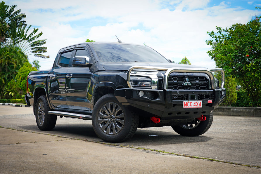 Triton MV 2024-On 707-01 Falcon Bull Bar Triple Stainless Loops Package (No Foglight)