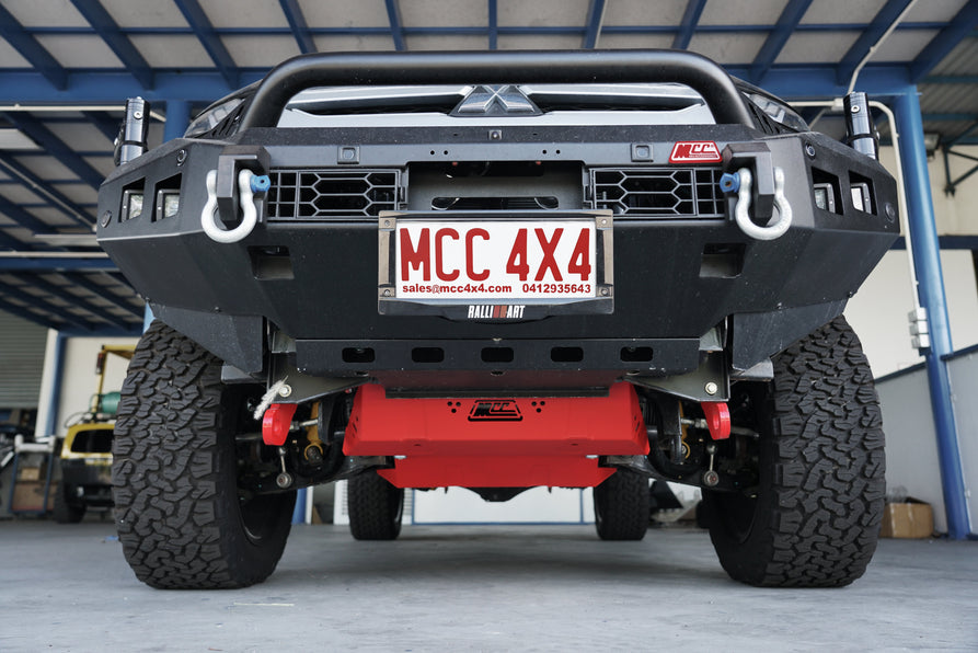 Triton MR 2019-2024 -  3 Piece Bash Plate Cover Steering, Sump, Transmission - SKU MCC-02011-Bashplate1