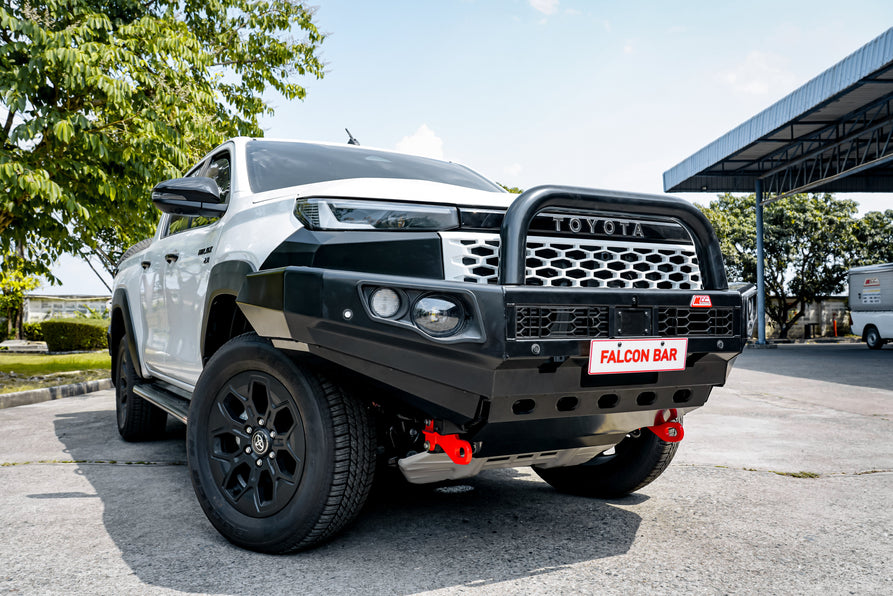 Hilux 2026-On (9th Gen) 707-01 Falcon Bull Bar Single Black Loops Package (No Foglight)