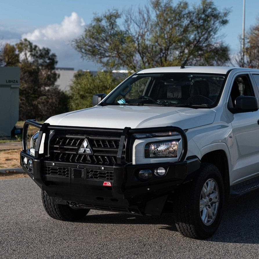 Triton MV 2024-On 707-02 Falcon Bull Bar Black A-Frame Package (LED Foglight)