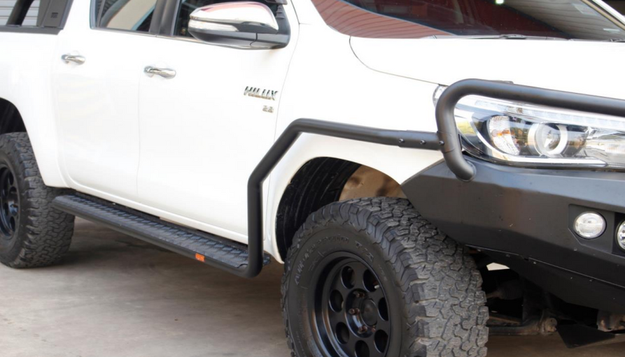 PIAK 4x4 Side Rails for Toyota Hilux D-Cab 2015-On – Ultimate Offroad Protection