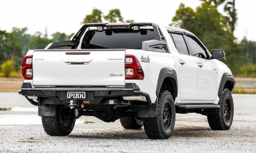 PIAK Elite Rear Step Tow Bar with Side Protection Suitable for Toyota Hilux 2020-2024